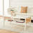 Westberg Solid Wood Coffee Table with Cane Side Panels -1097424273