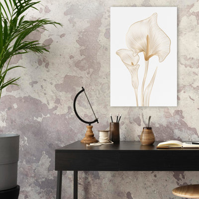 Lis, art floral lilas