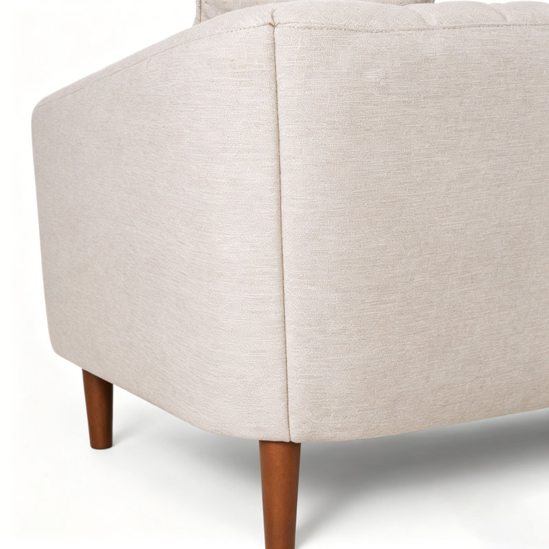 Canapé 3 places, Beige Fabric