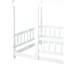 Lit en bois pour lit simple avec structure de toit-124917687-124917686