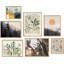 Forêt, marché, montagne, paysage, nature, art moderne pour le salon, la chambre à coucher, le bureau, impression encadrée sur papier, 7 pièces-92584279