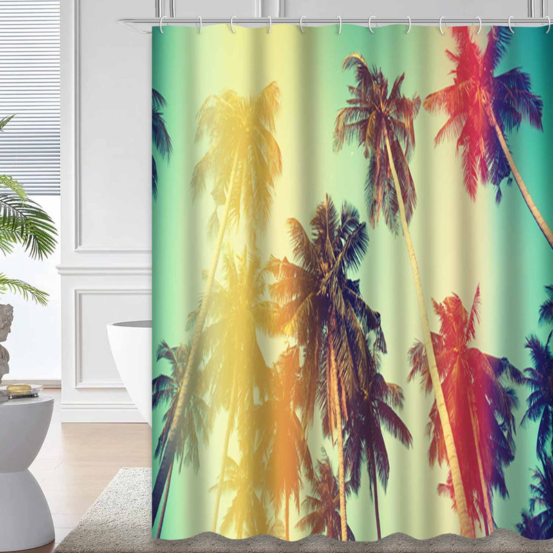 Rideau de douche Palm Beach, L 72 po x l 78 po