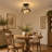 3-Light Modern Design Semi-Flush Mount Light Fixture