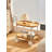 Movable Small Pushcart Small Cart Double Layered Coffee Table Leisure