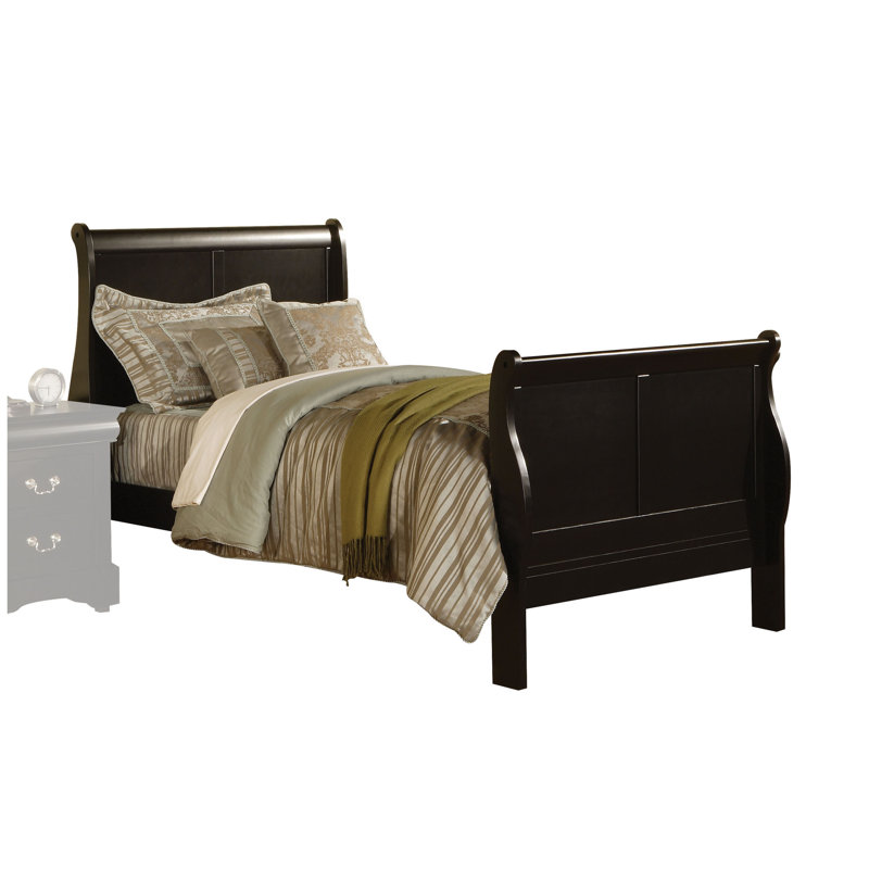 Lit-bateau Cavender, Double, Noir