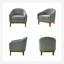 Joseph Modern Boucle Armchair Chair with Barrel Back-926041289