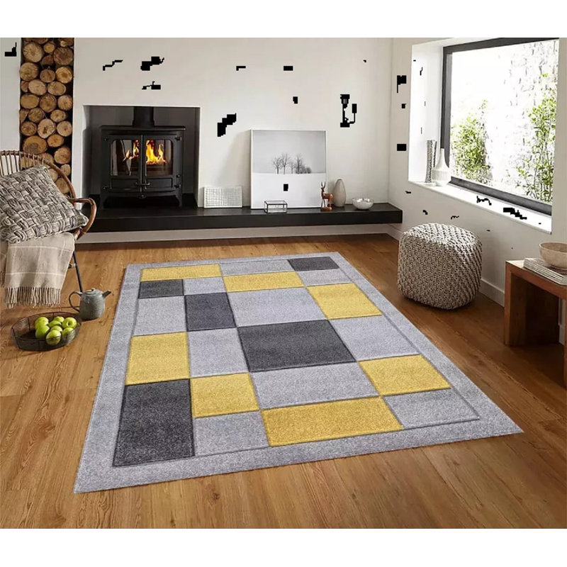 Geometric Area Rug, Rectangle 200 x 290 cm