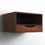 Adeana Poplar Solid Wood Floating Shelf with Drawer-1448701955