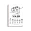 «Wash Guide to Procures» par impression d'art à lettres et doublée-529744267-529743991-529743985
