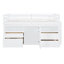 Lit mezzanine simple blanc avec 4 tiroirs, sous l'armoire et les tablettes - espace de sommeil relaxant et chambre à coucher moderne