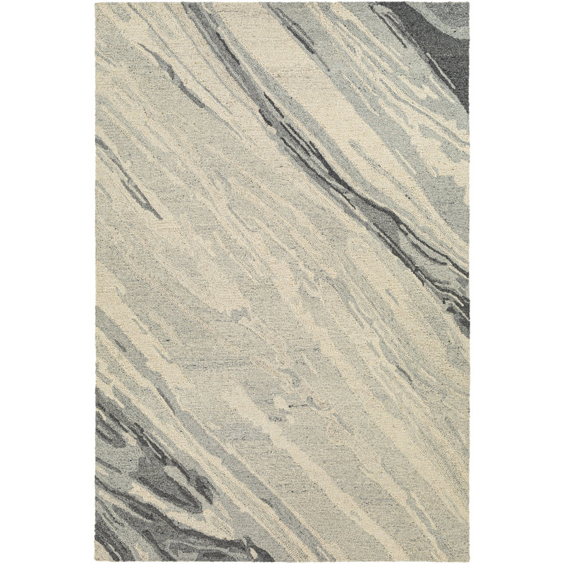 Callicoon Wool Abstract Indoor Rug, Rectangle 8'10" x 12'