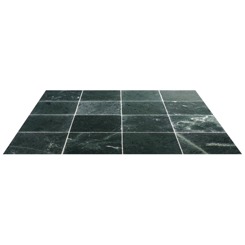 Avanti 12x12 Tumbled Marble Tile, Verde Green