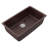 StoneCore 30-inch single bowl kitchen sink in Sienna stone with Accessories