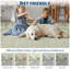 Tapis Toile de Jouy lavable à la machine – Tapis à motif champêtre français, ultra doux, antidérapant et ne peluche pas-893397332-893397334