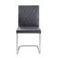Chaise d'appoint rembourrée Extli en gris (ensemble de 2)