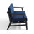 Clinkscales Solid Wood Teak Outdoor Loveseat With Cushion And Arms-114983542-114983543