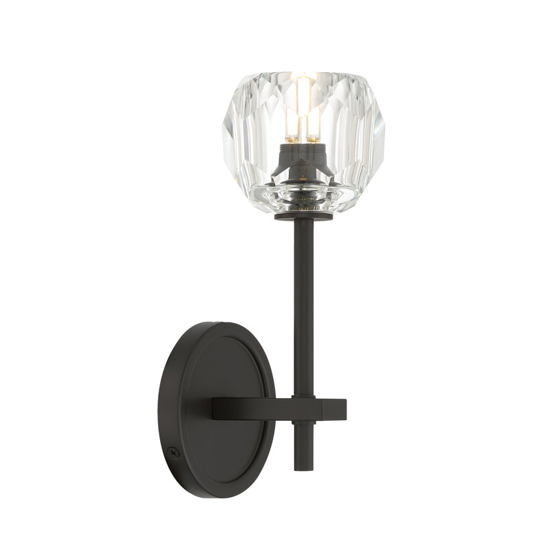 Aragon 4.5'' LED Matte Black Sconce, Black