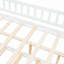 Lit double en bois avec lit gigogne simple, blanc-1403321799