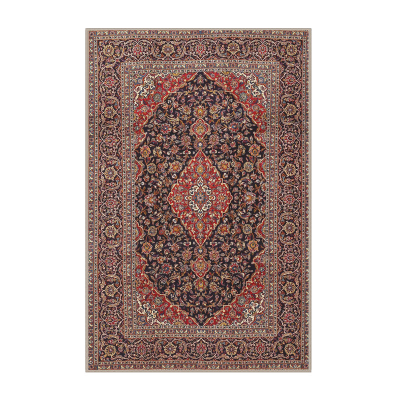 Tapis traditionnel rouge / noir Kesterman, Rectangle 4 pi x 6 pi