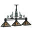 46" L Winter Pine Tall Pines 3 Lt Pool Table Lights-1078670686