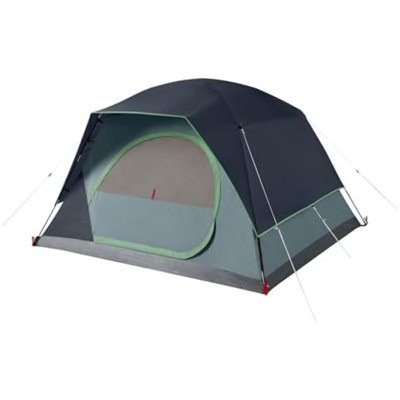 Camping Tent with 5 Minute Setup, 2/4/6/8 Person Weatherproof Tent with Rainfly & Carry Bag, 20% More Headroom Than Traditional Canopies