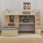 Karanfila Twin Over Twin Loft Bed With Built-In Desk And Staircase, With Storage Compartments And Shelves-1643020733