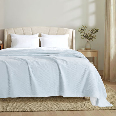 Threadmill 100% Cotton Jacquard Coverlet