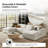 Cioffi 156"w Oversized 6 Piece Down Blend Modular Cloud Sectional Sofa with Removable Cushion Cover-995819191