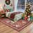 Christmas World Full-Coverage Rug Festive Non-Slip Holiday Carpet Washable Rug Xmas Decor Throw Mat-1901124522