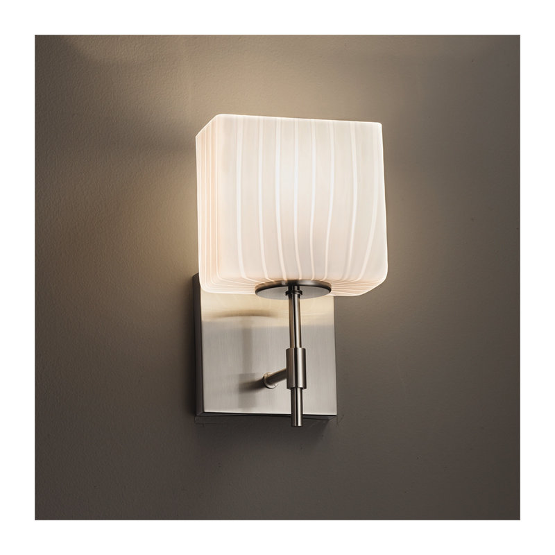 Appliquee à bras 1 lumière del Crowther, Noir mat, Ruban
