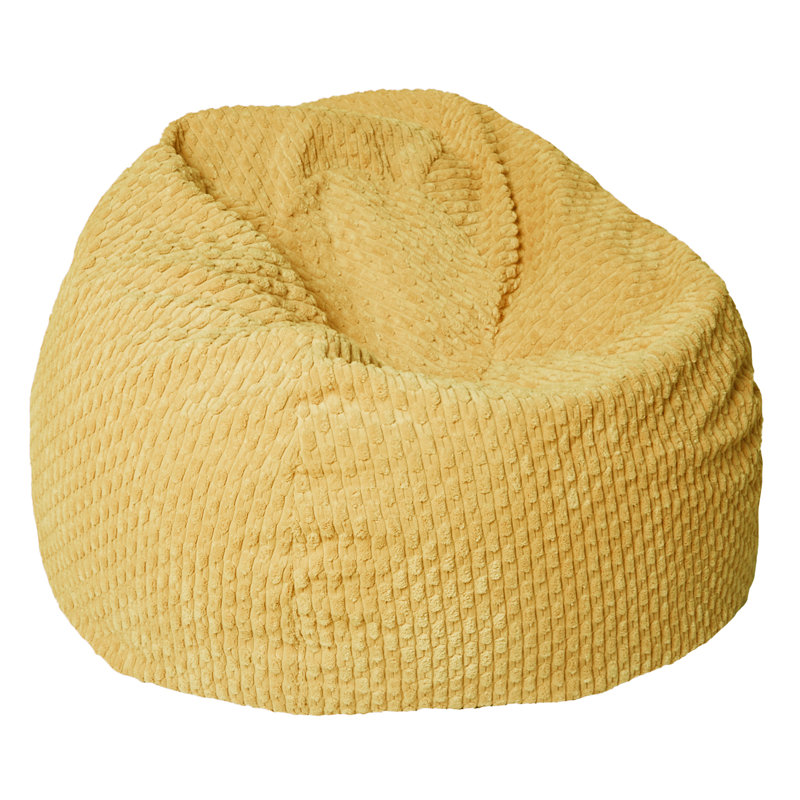 Bean Bag Lounger, Becklee Mustard Corduroy