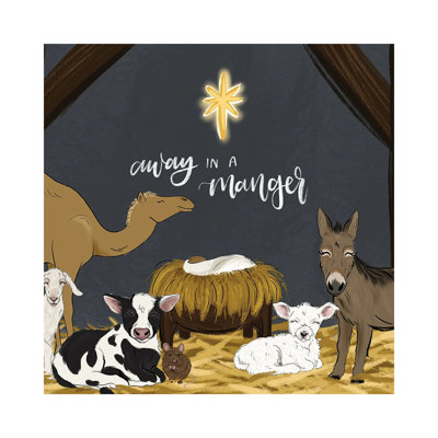 Manger Friends by Katie Bryant - Wrapped Canvas Gallery-Wrapped Canvas Giclée