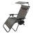 Charnissa Multi Position Garden Gravity Relaxer Chair Sun Lounger with Sun Canopy in Grey