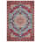 Gulustan Blue Oriental Machine Printed Cotton Polyester Area Rug-101197459
