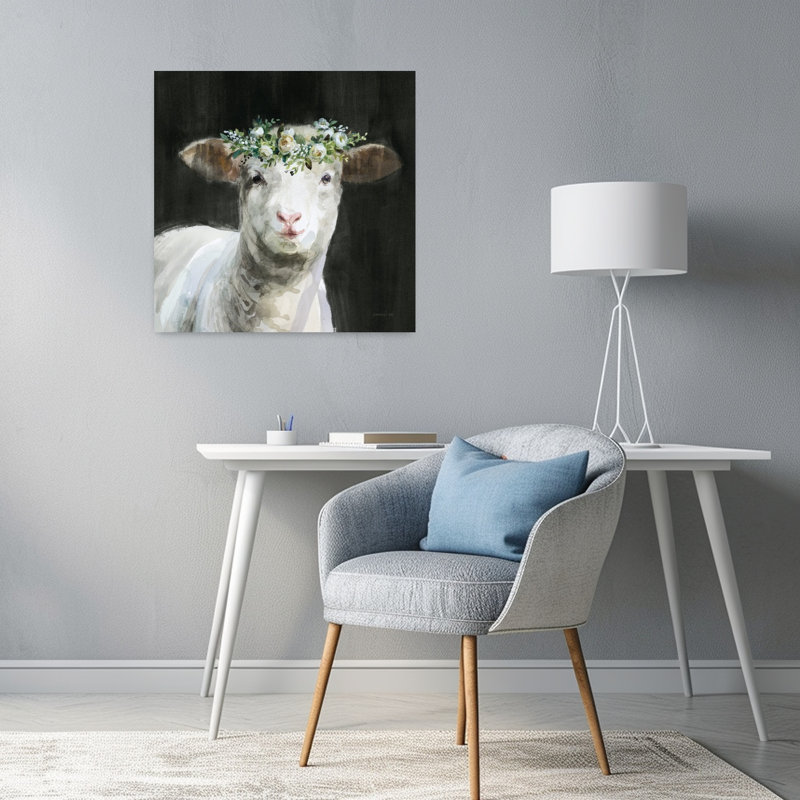 Art floral fantaisiste Barnyard Whimsy II, H 24 po x l 24 po