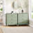 27.5" Wide Fluted 3 Drawer Dresser Nightstand for Bedroom, Modern Wood Chest of Drawers Storage Cabinet-1614517750