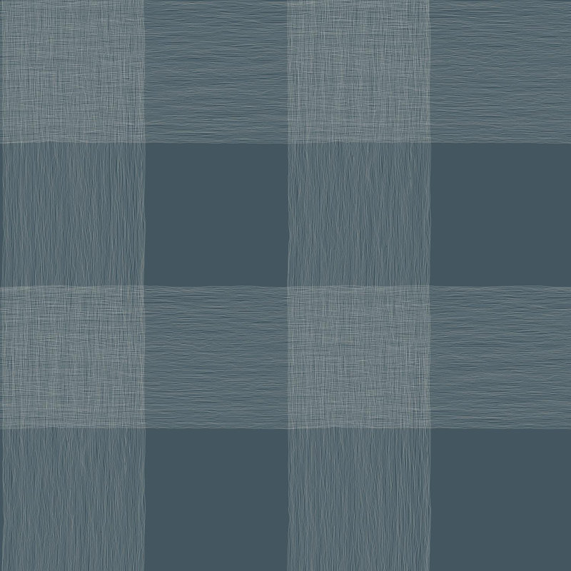 Rouleau de papier peint L 33 pi x l 20,5 po Common Common, Bleu marine/blanc