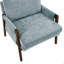 Fauteuil d'appoint moderne en velours, bleu-884735515