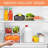 3 Piece 1 Medium and 2 Small Clear Stackable Pull-Out Drawers