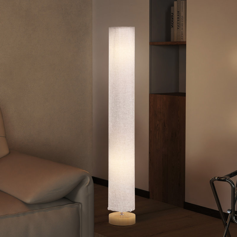 Chesapeake 120cm Column Floor Lamp, Grey