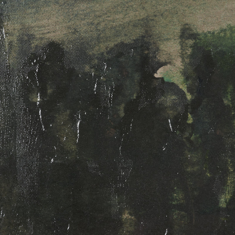 «Twilight By Studio», œuvre de toile texturée encadrée à la main, Toile encadrée Twinglight