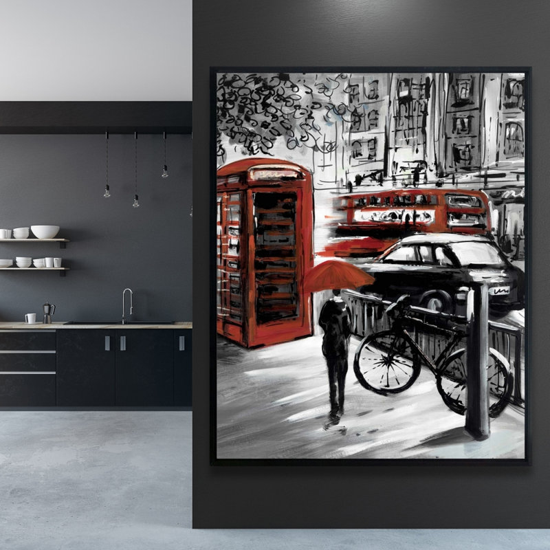 European Street Print On Canvas