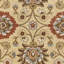 Tapis ivoire / denim / rouge en laine touffeté à la main Arden-344103991