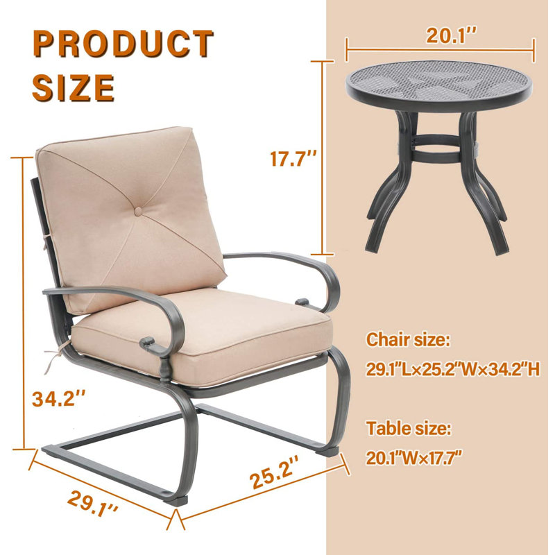 Craigmore 2 - Person Modular Patio Conversation Set with Cushions, Brown
