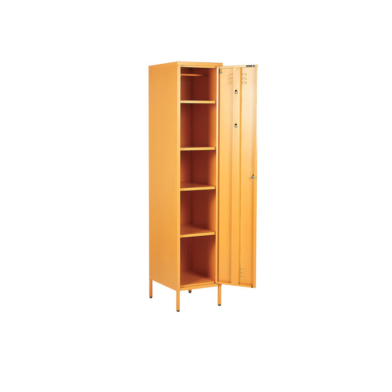 Bronko 1 -Door 5 -Shelf, Yellow