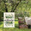Drapeau de printemps printanier à motif floral Welcome Garden