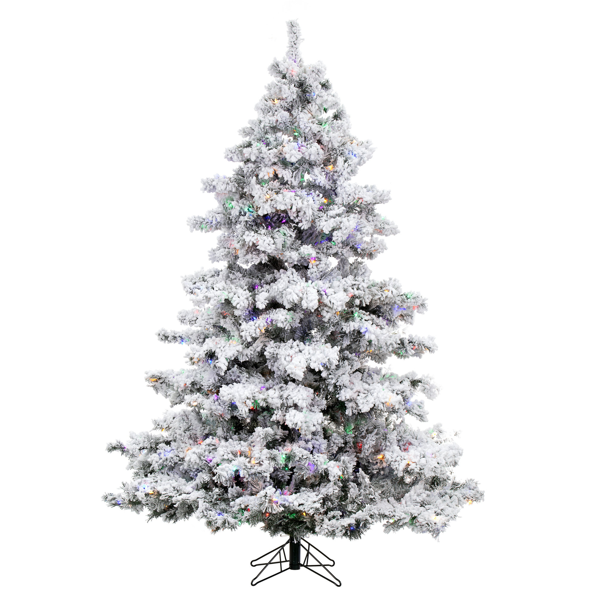 Pfeiffer Flocked Artificial Christmas Tree, 7.5' H