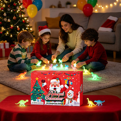 Décorations de Noël, calendrier de l'Avent de 24 jours, boîte-cadeau pour enfants, surprise de Noël pour les garçons et les filles