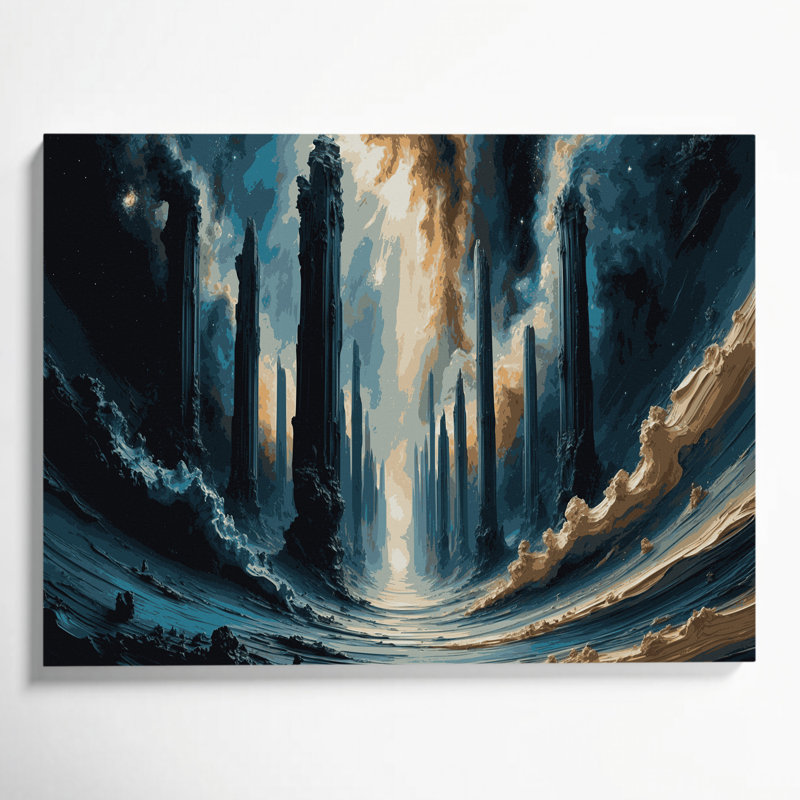 Art mural sur toile gris