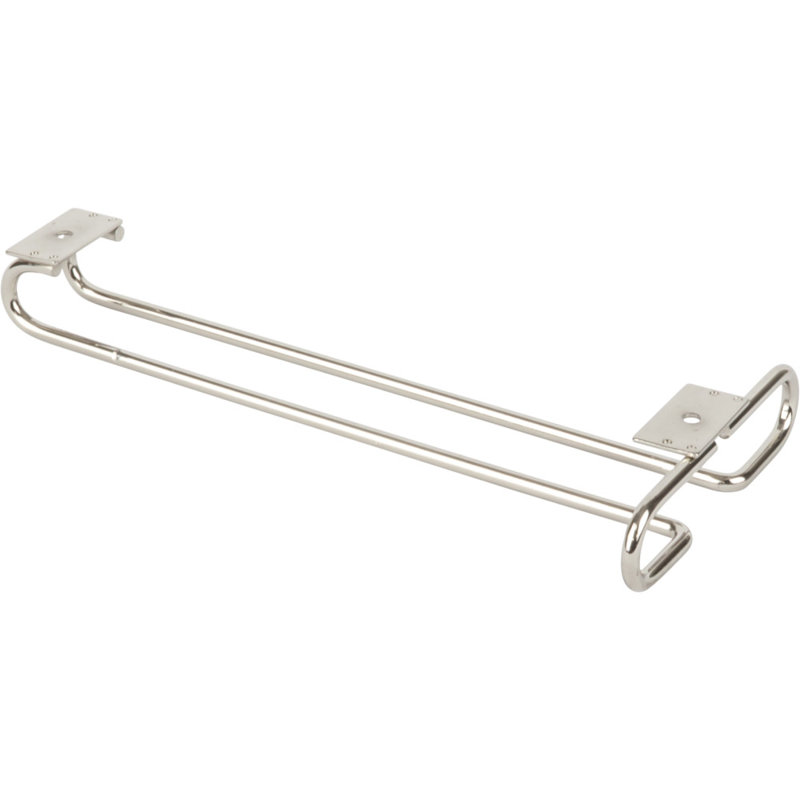 Under Cabinet Stemware Rack, Satin Nickel